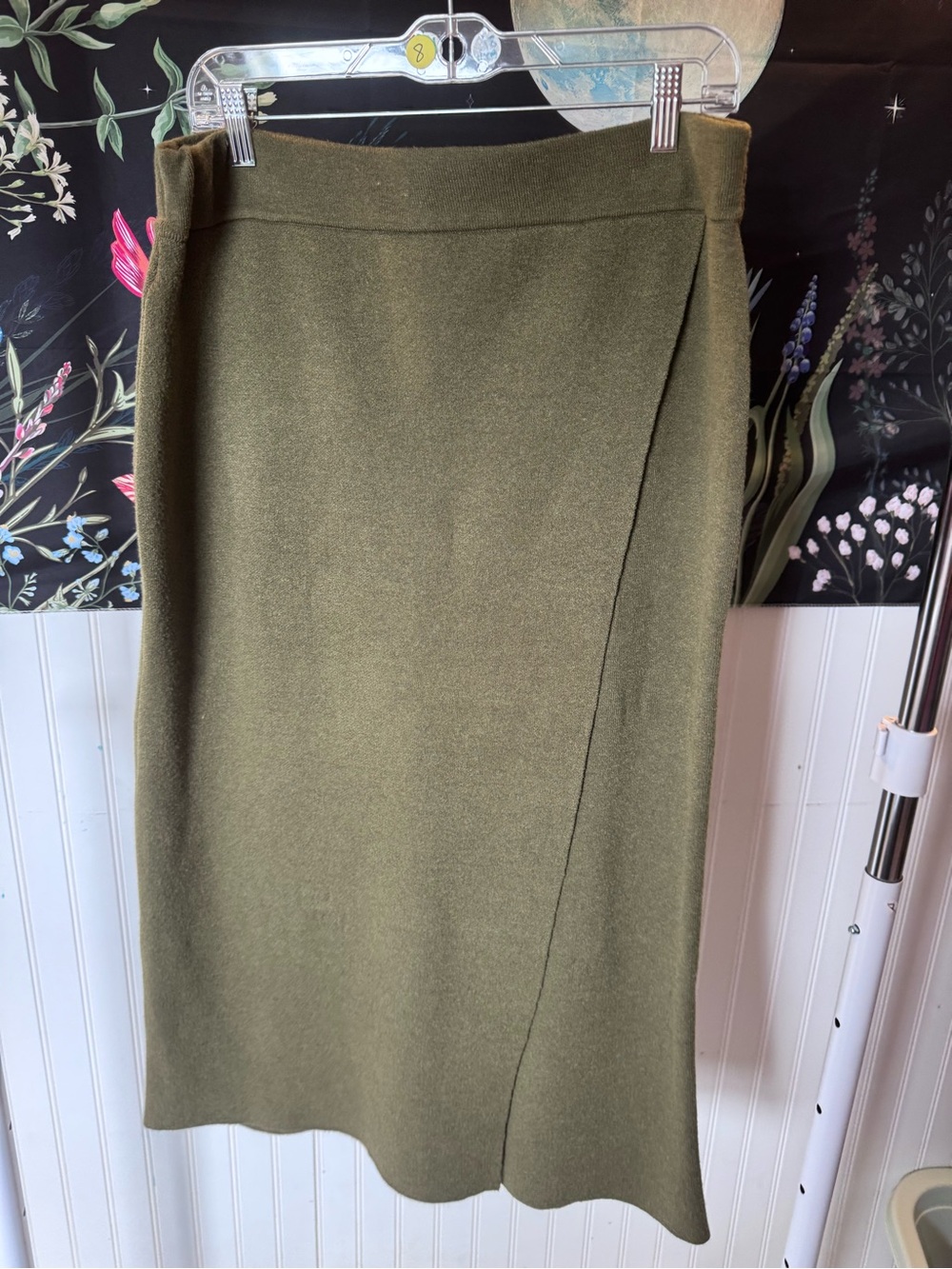 Classic Olive Wrap Pencil Skirt - Women a new day